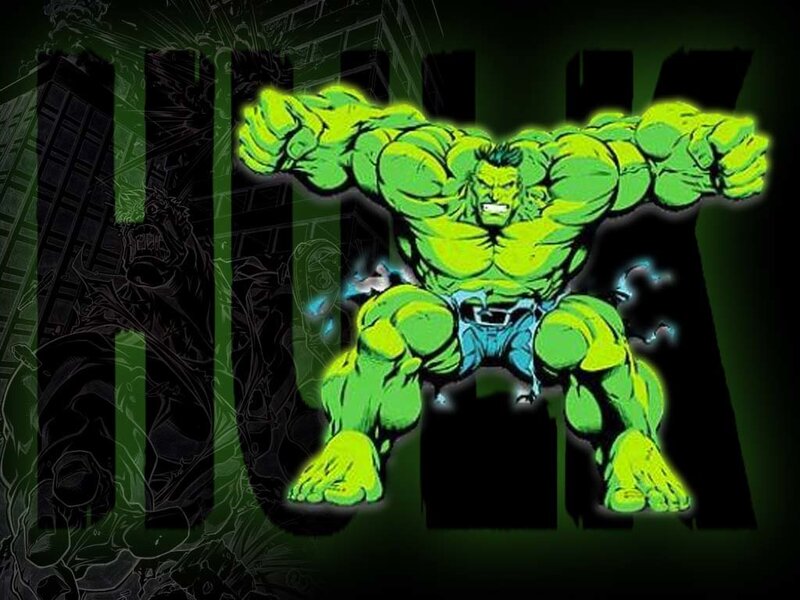Green Hulk Character — Dramatic, Manga