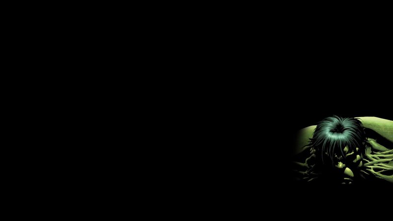 green hulk in darkness