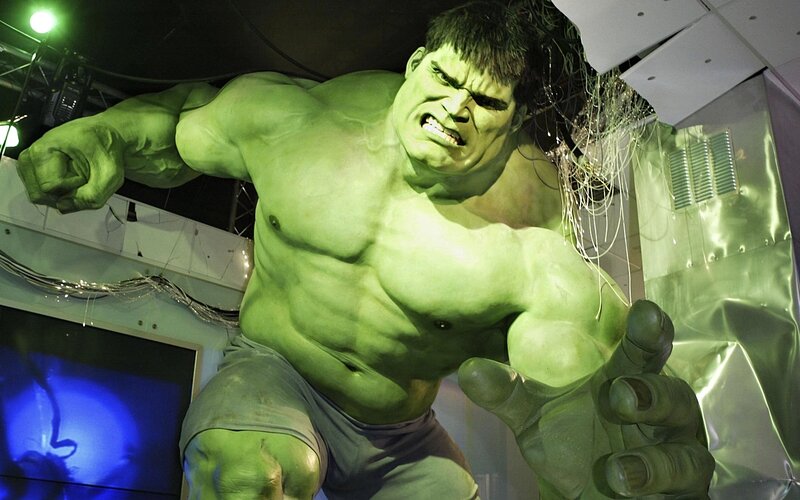 Green Hulk Statue