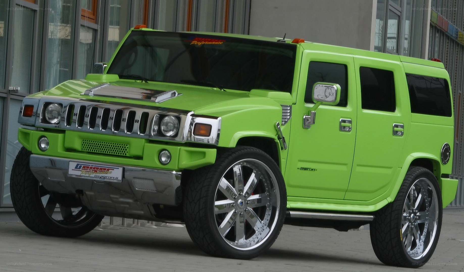 green hummer h2 suv