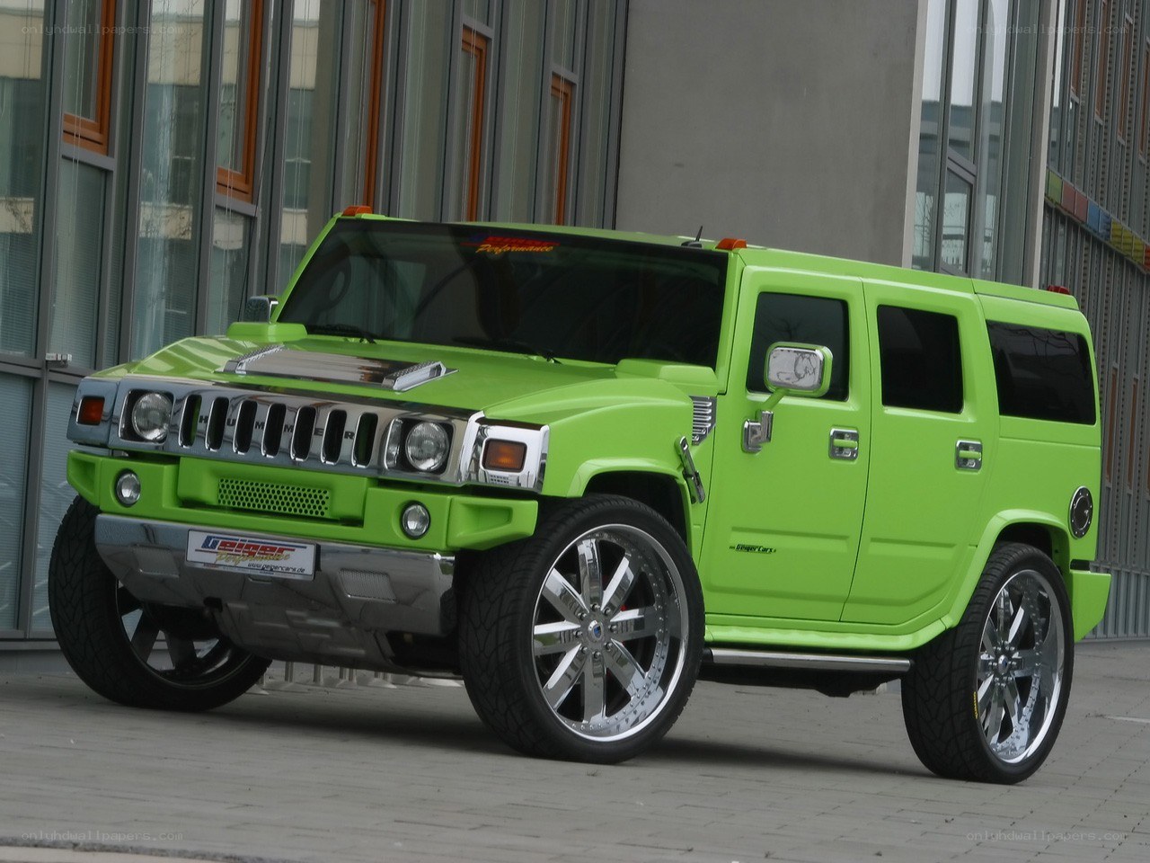 green hummer h2 suv
