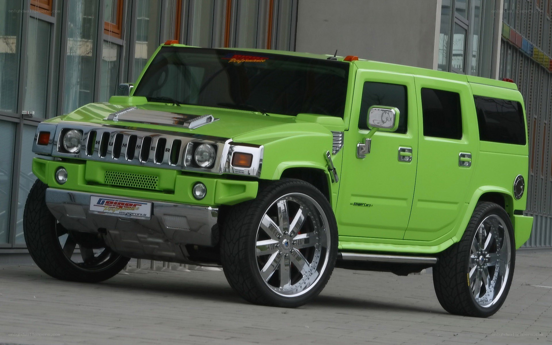 green hummer h2 suv
