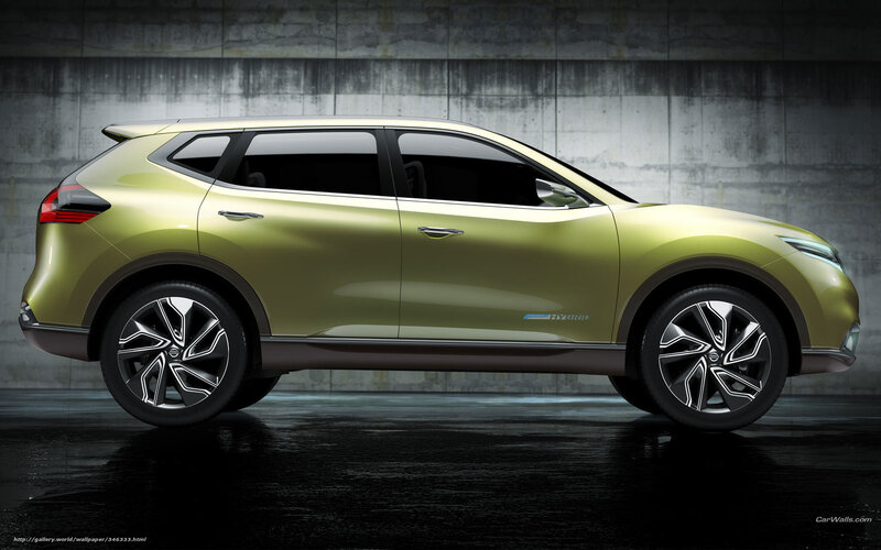 Green Hybrid SUV — Dramatic