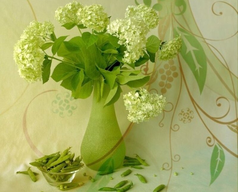 Green Hydrangea Bouquet