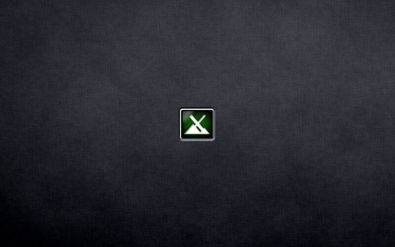 Green Icon on Dark Background