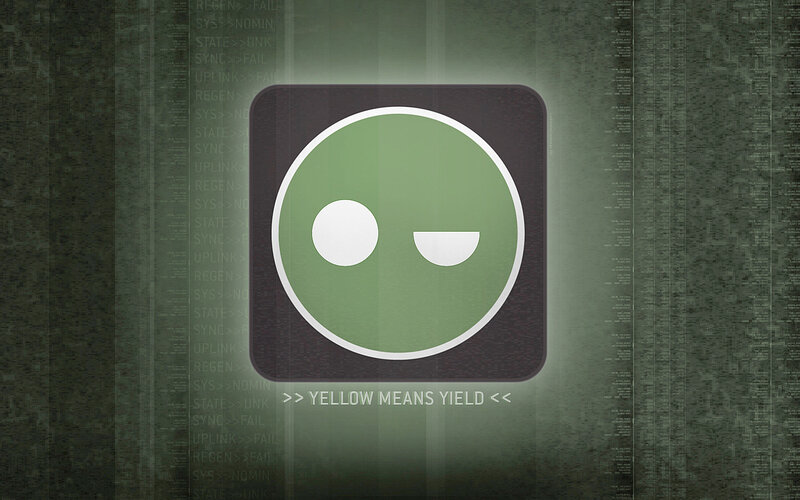 green icon with code background