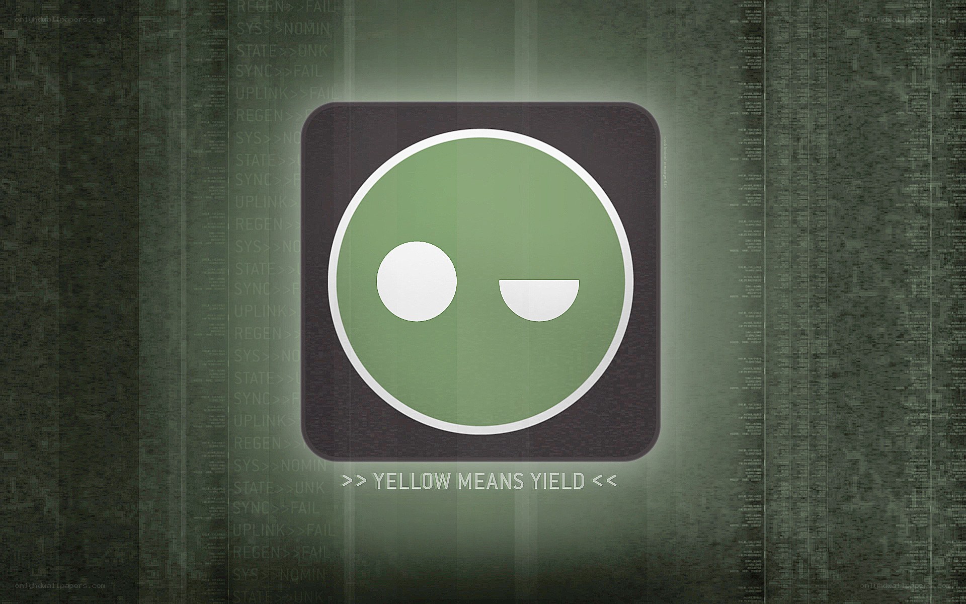 green icon with code background