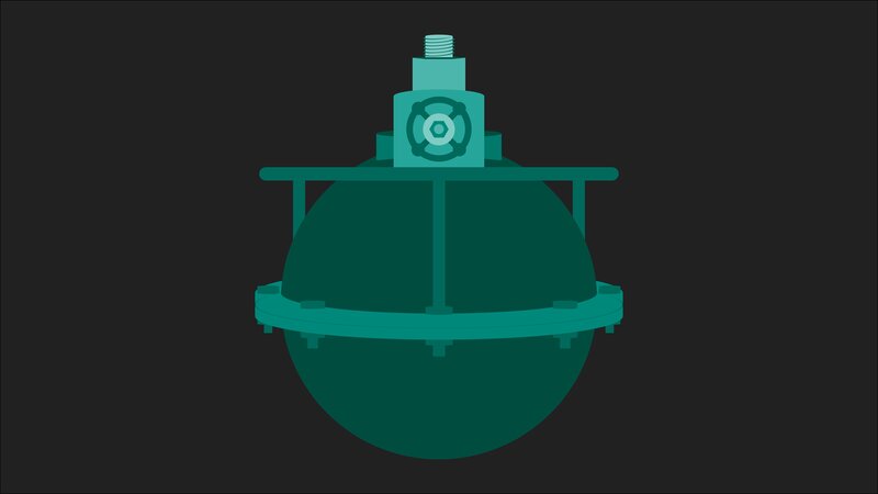 Green Industrial Valve