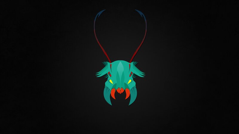 Green Insect Head