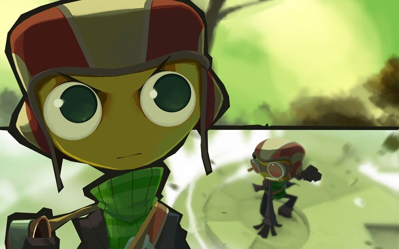 Green Insectoid Character — Determined