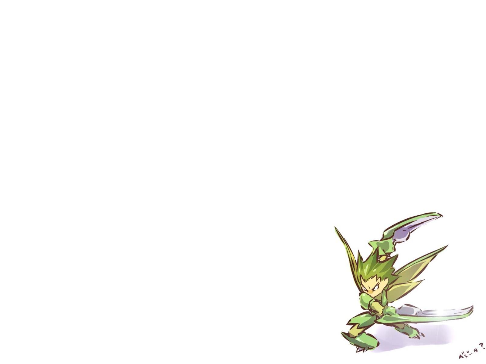 green insectoid character