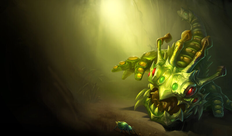 green insectoid creature in cave