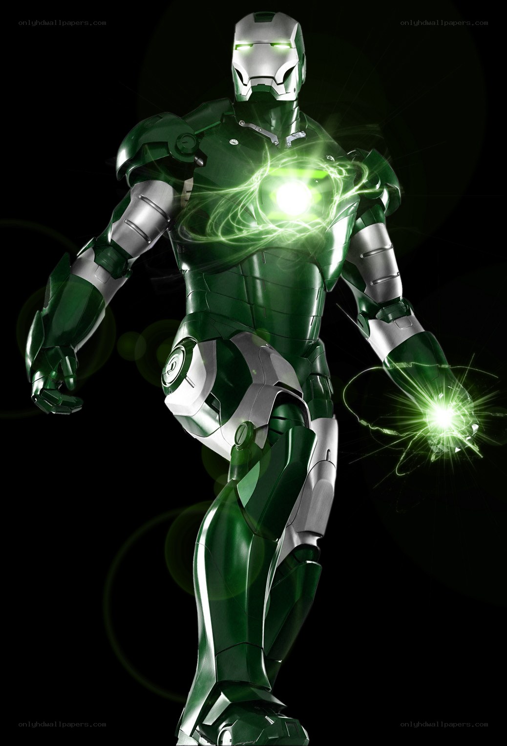 Green Iron Man armor