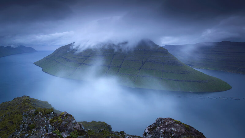 Green Island in Fog