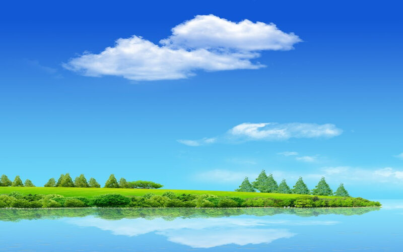 Green Island in Lake