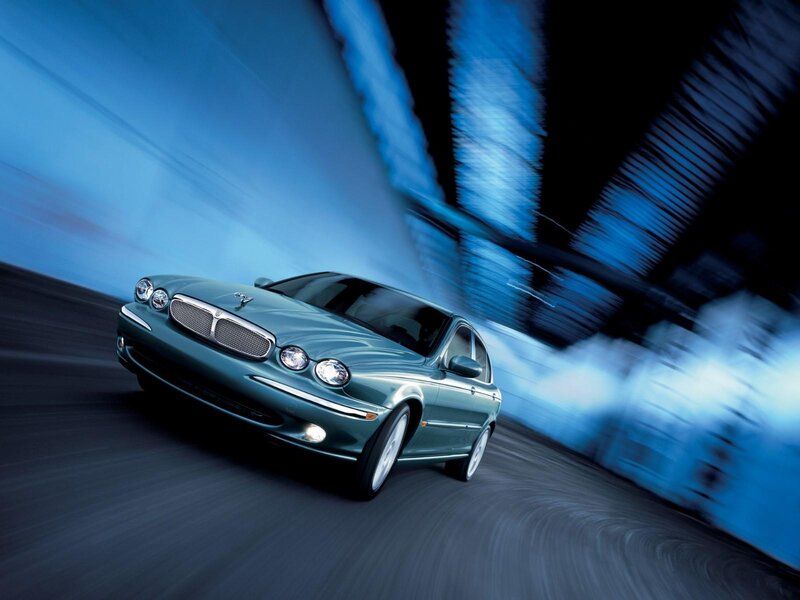 Green Jaguar Sedan