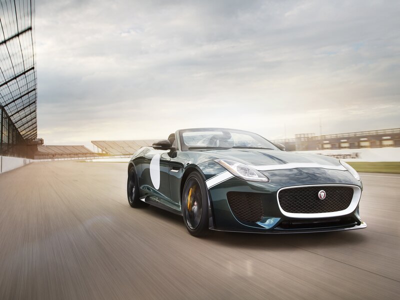 Green Jaguar Sports Car