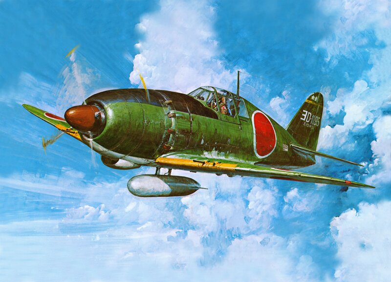 Green Japanese Fighter Plane — Dynamic