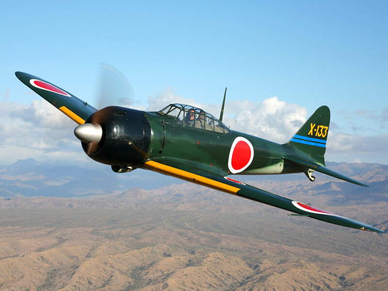 Green Japanese Fighter Plane — Serene