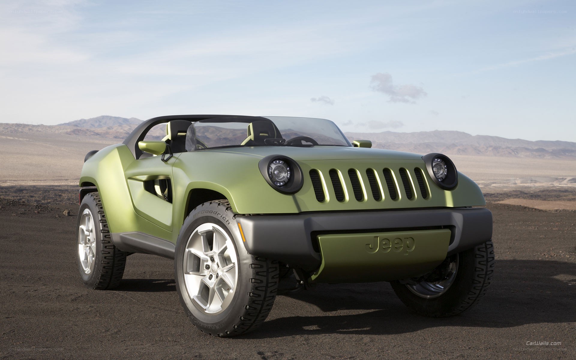 Green Jeep concept car