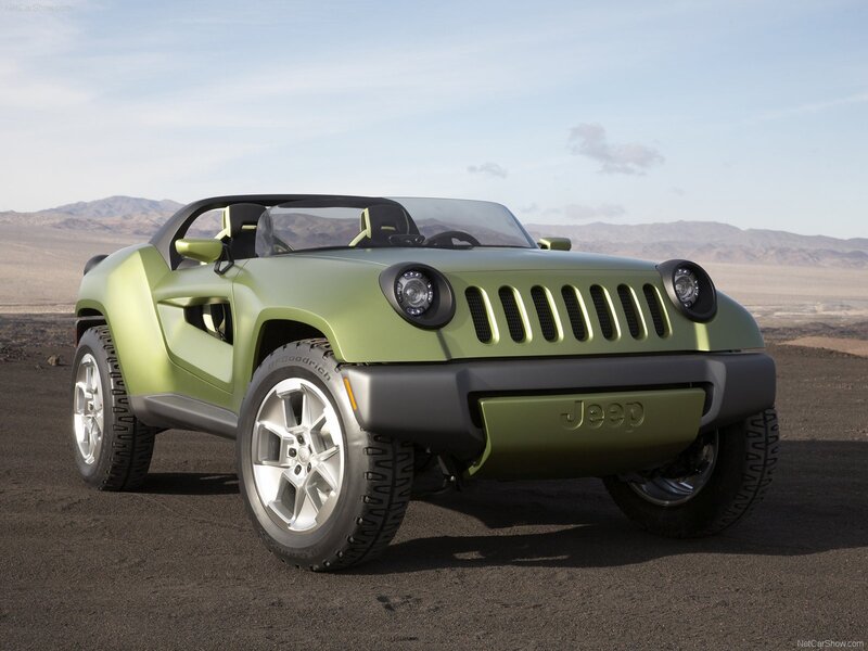 Green Jeep concept car