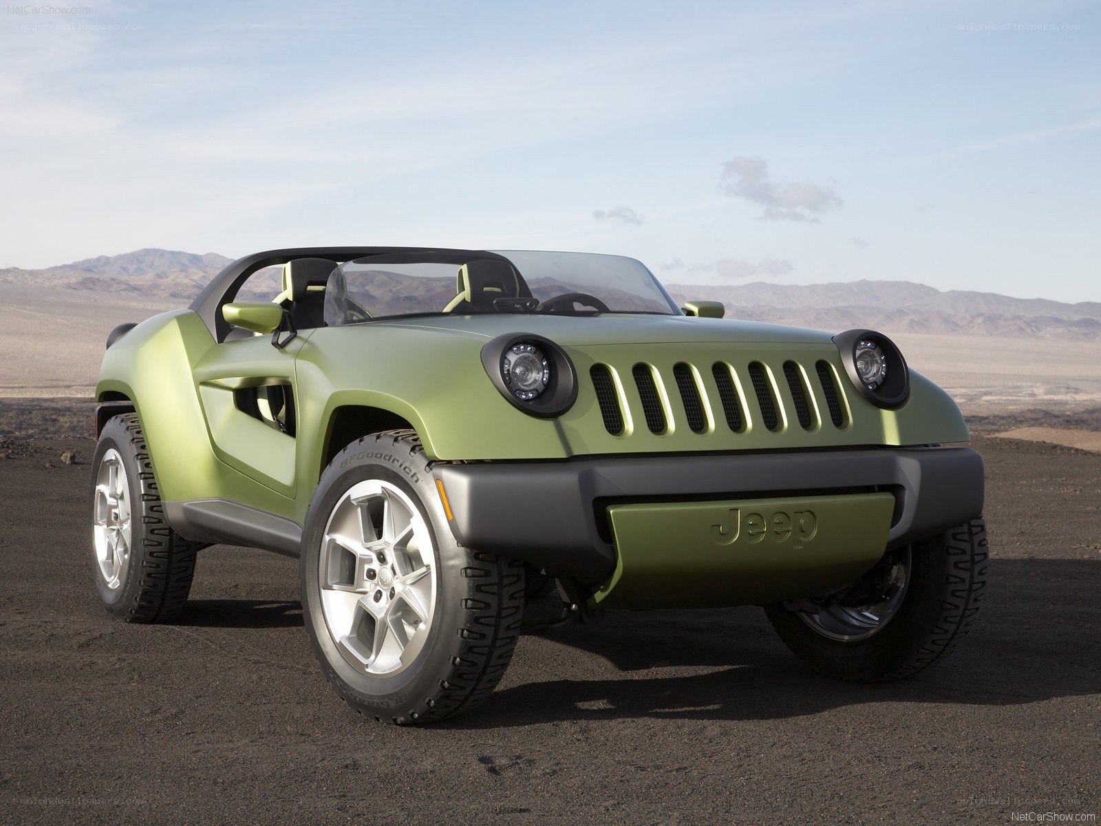 Green Jeep concept car