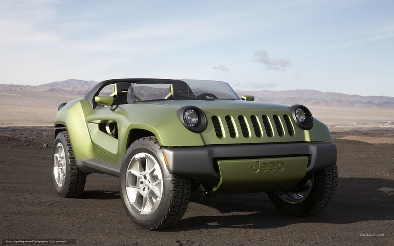Green Jeep Concept Car — Arid