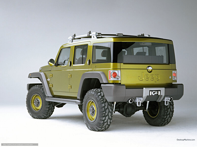 Green Jeep Concept Car — Yellow, Neutral