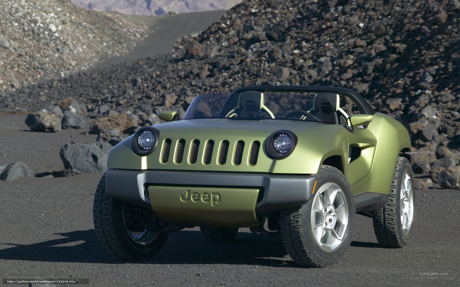 Green Jeep concept car