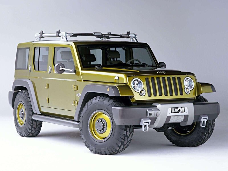 Green Jeep Concept Vehicle