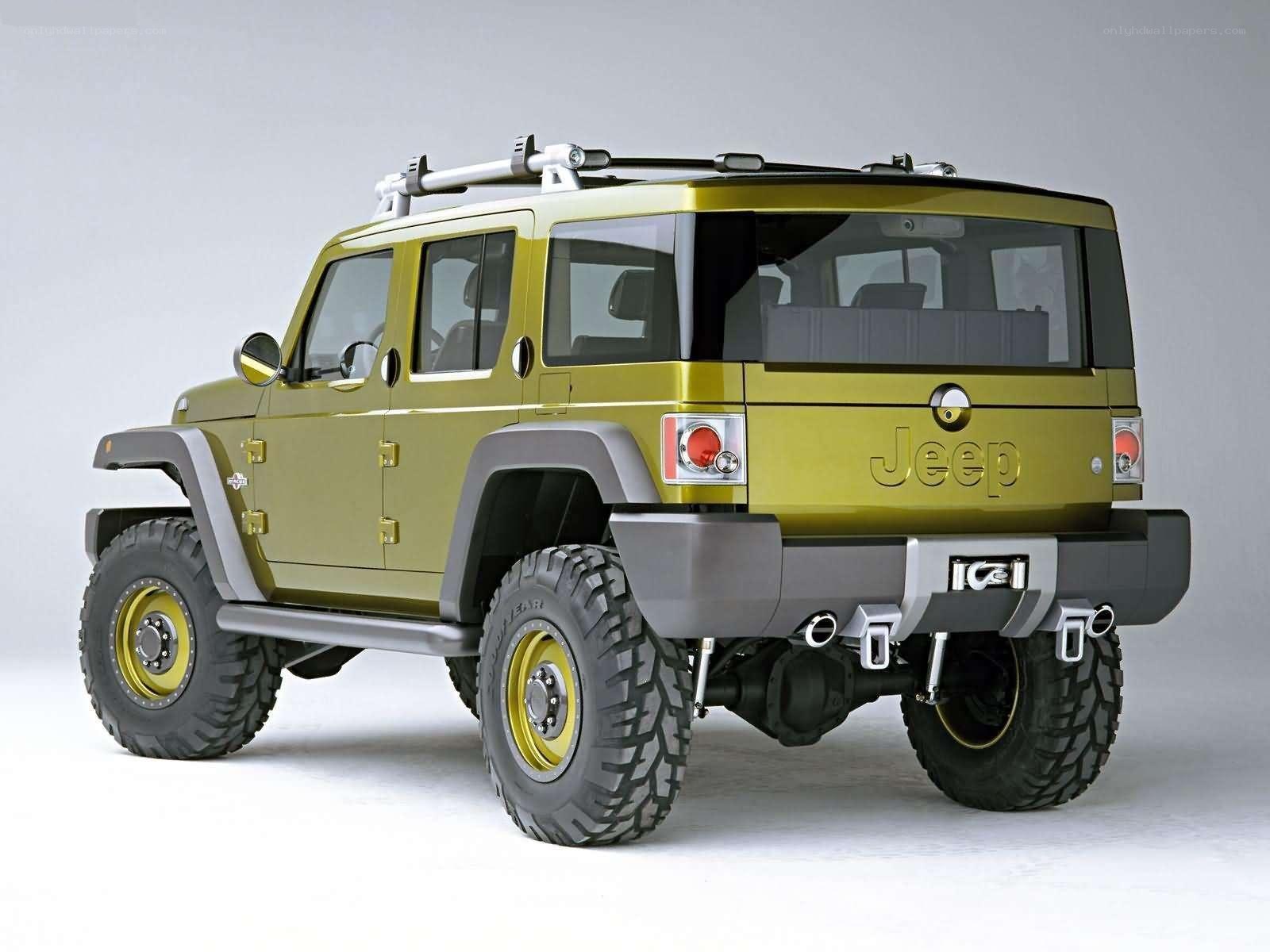 Green Jeep concept vehicle