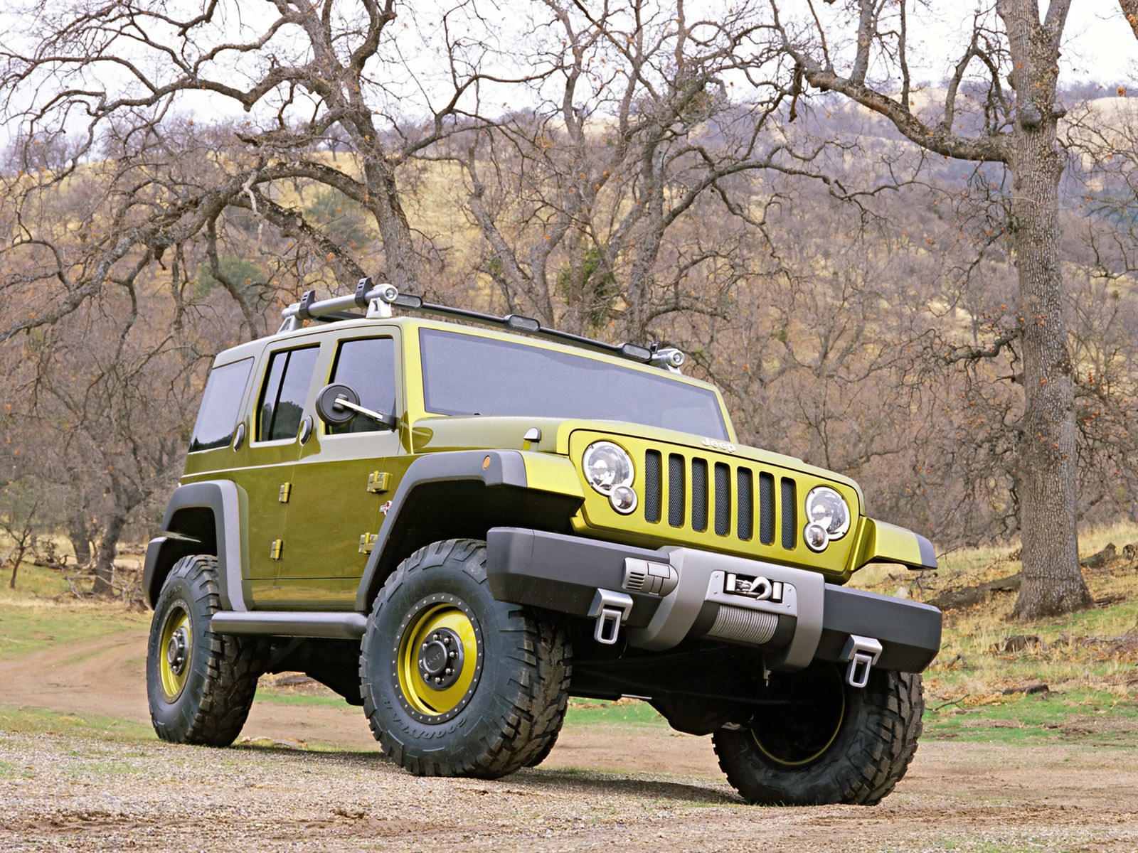 Green Jeep concept vehicle