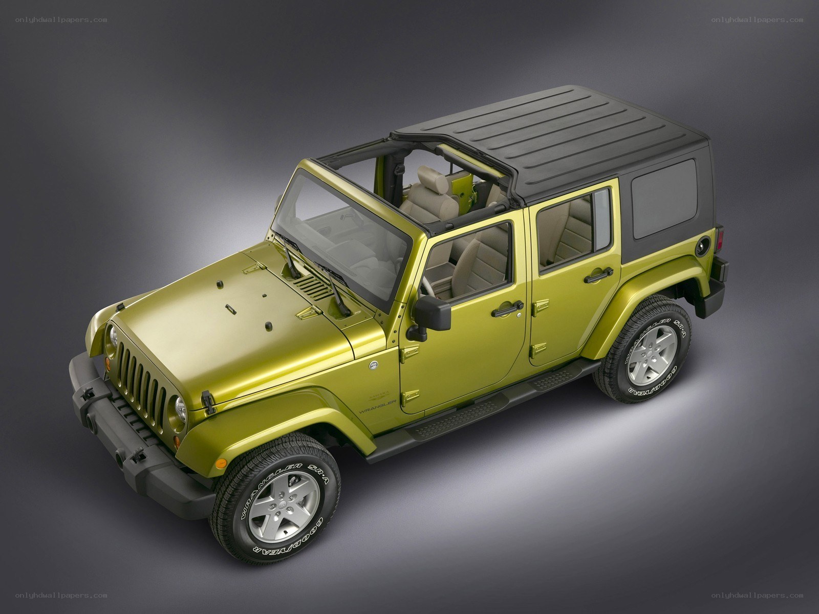 green jeep wrangler suv