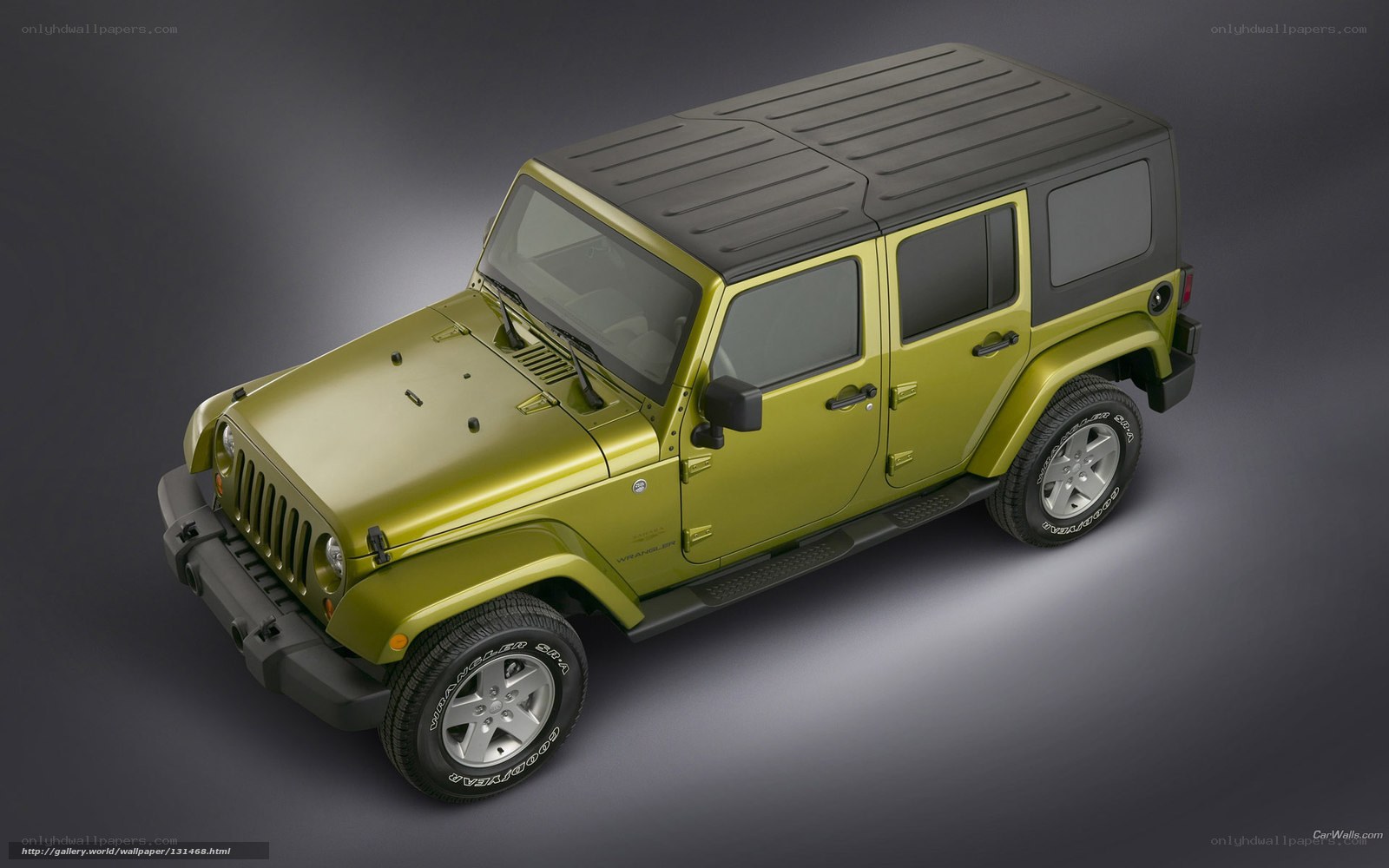 green jeep wrangler suv