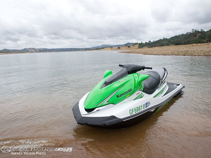 Green Jet Ski in Water