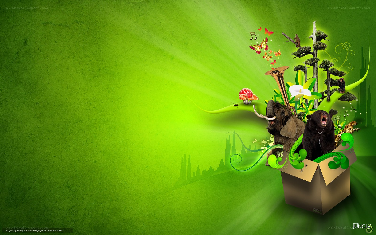 green jungle music scene