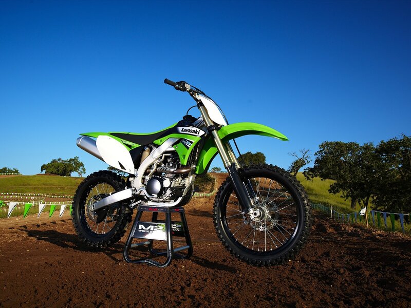 Green Kawasaki Dirt Bike — Serene