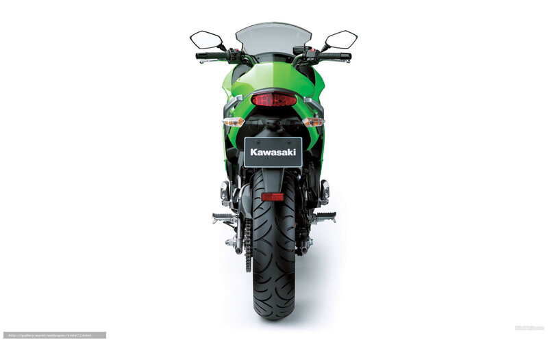 green kawasaki motorcycle