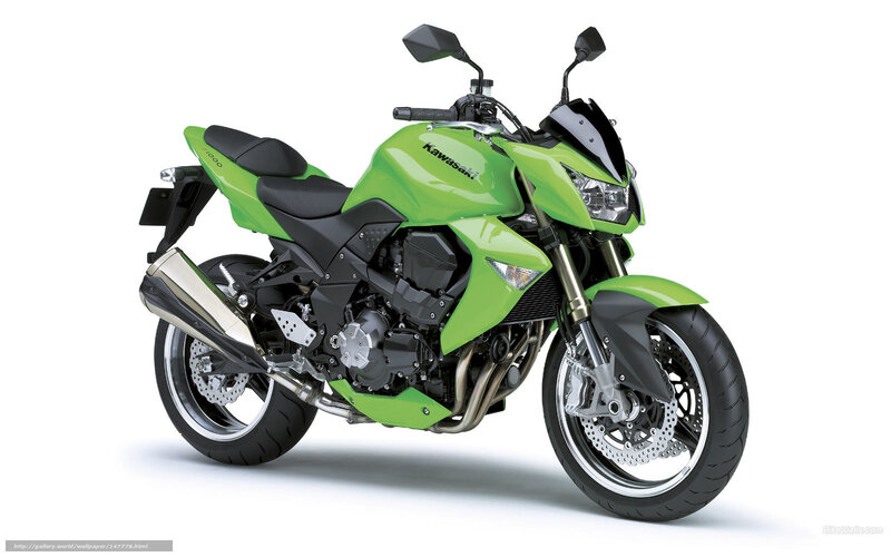 green kawasaki motorcycle