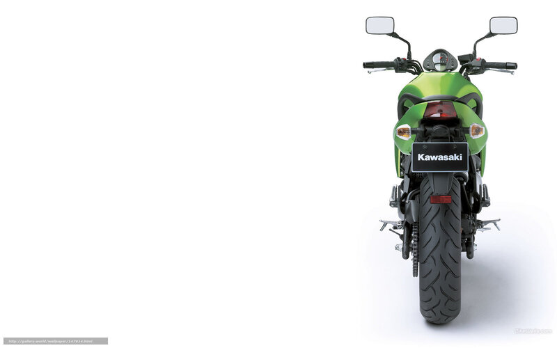 green kawasaki motorcycle