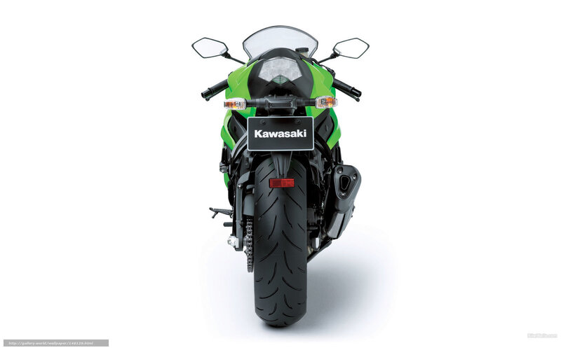 green kawasaki motorcycle