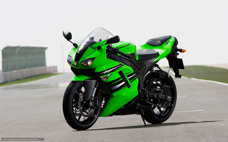 Green Kawasaki Motorcycle — Calm