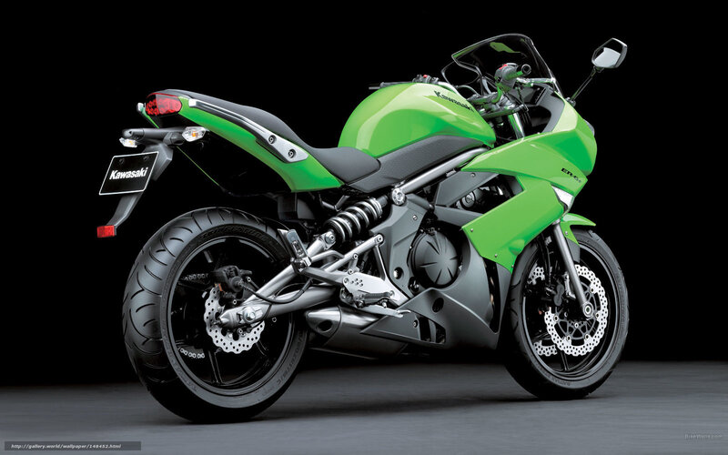 Green Kawasaki Motorcycle — Dramatic, Photograph, Seat, Headlight