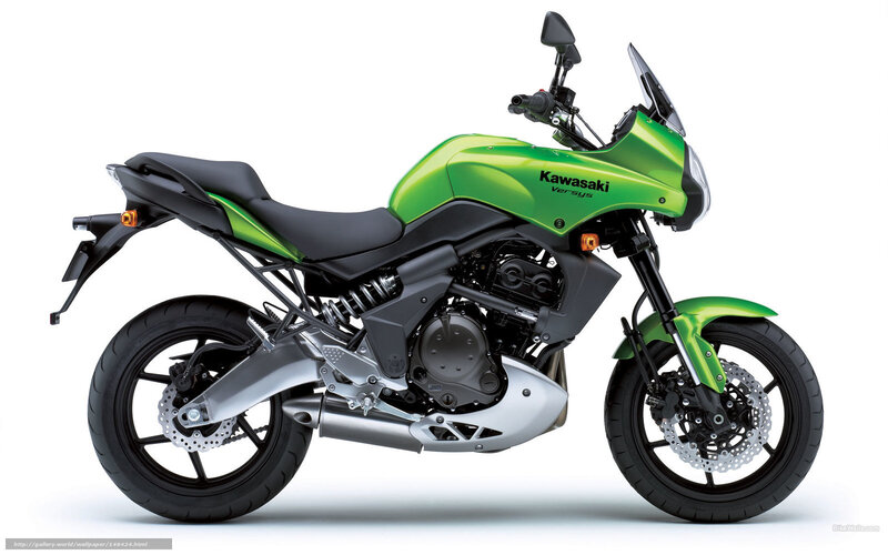 Green Kawasaki Motorcycle — Neutral, Photograph, Seat, Engine, Exhaust