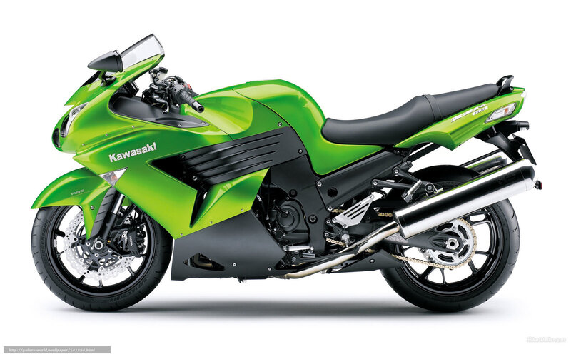 Green Kawasaki Motorcycle — Neutral, Photograph, Seat, Exhaust