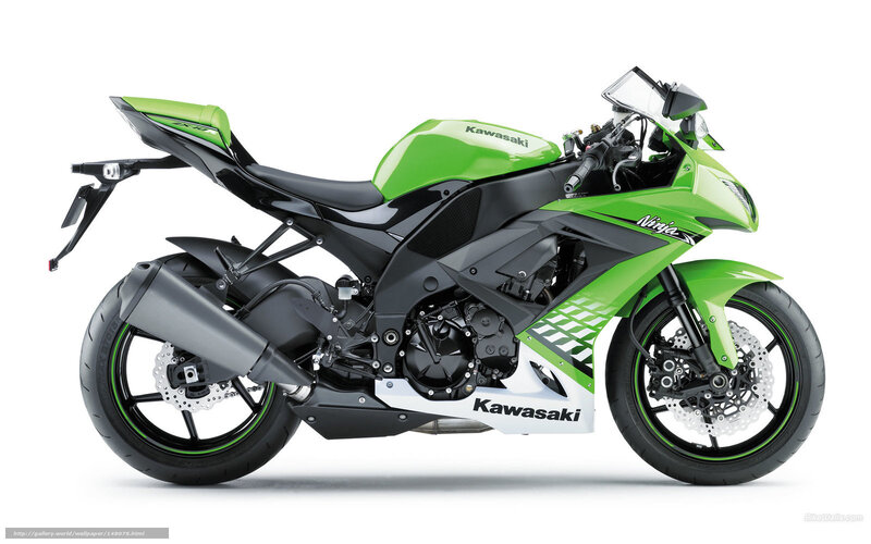 green kawasaki ninja motorcycle