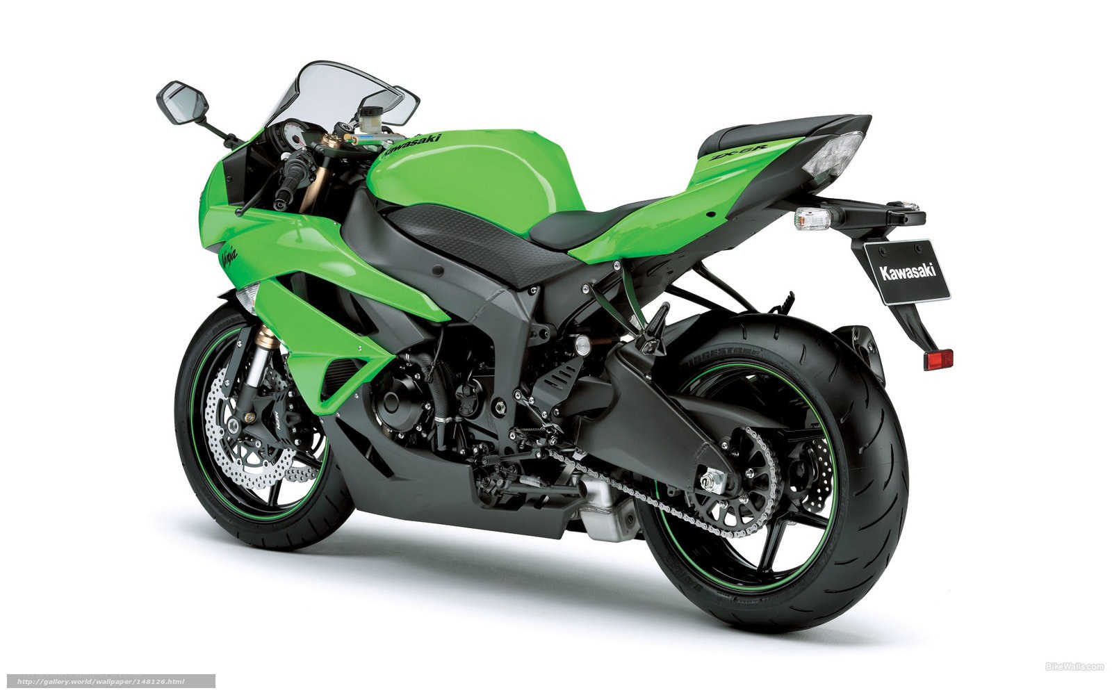 green kawasaki ninja motorcycle