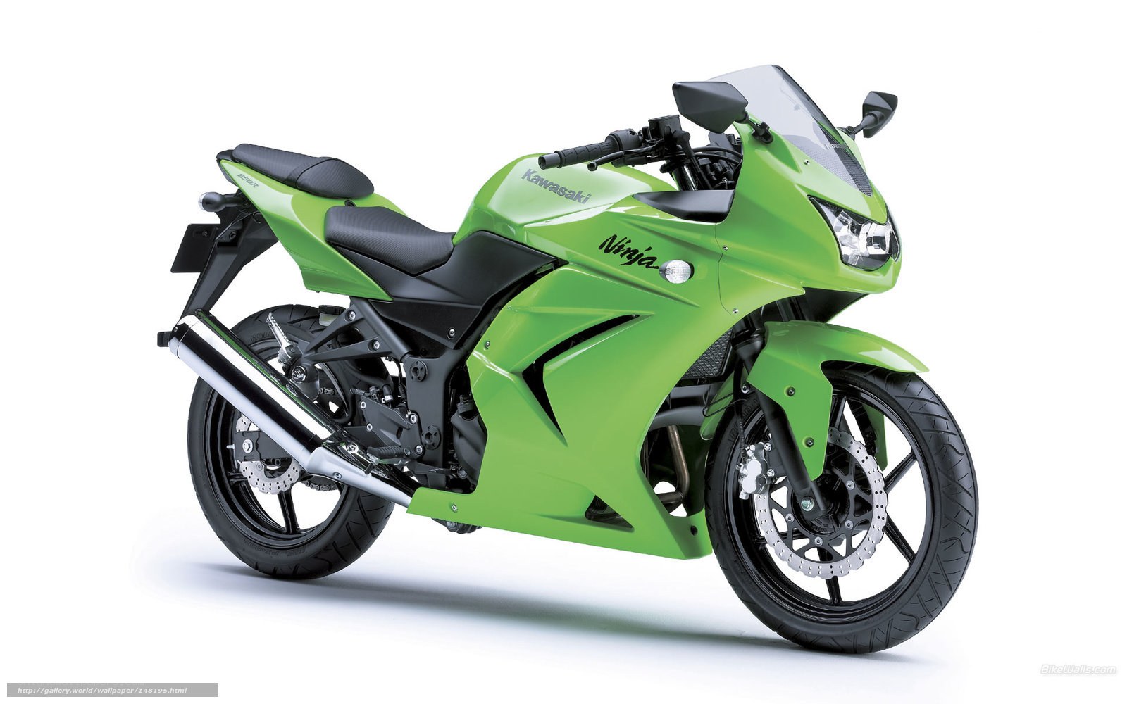 Green Kawasaki Ninja motorcycle