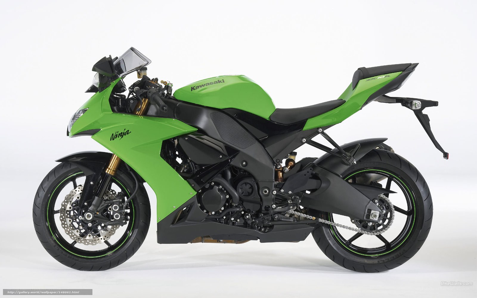 Green Kawasaki Ninja ZX-10R motorcycle