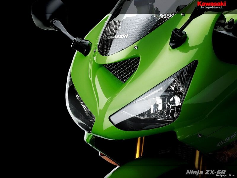 Green Kawasaki Ninja ZX-6R